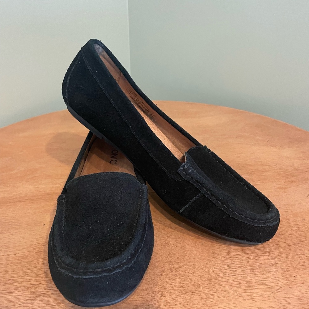 Classic Black Suede Loafers